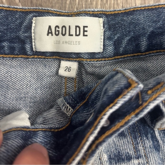 Agolde women’s Jean shorts size 26 - Picture 2 of 2